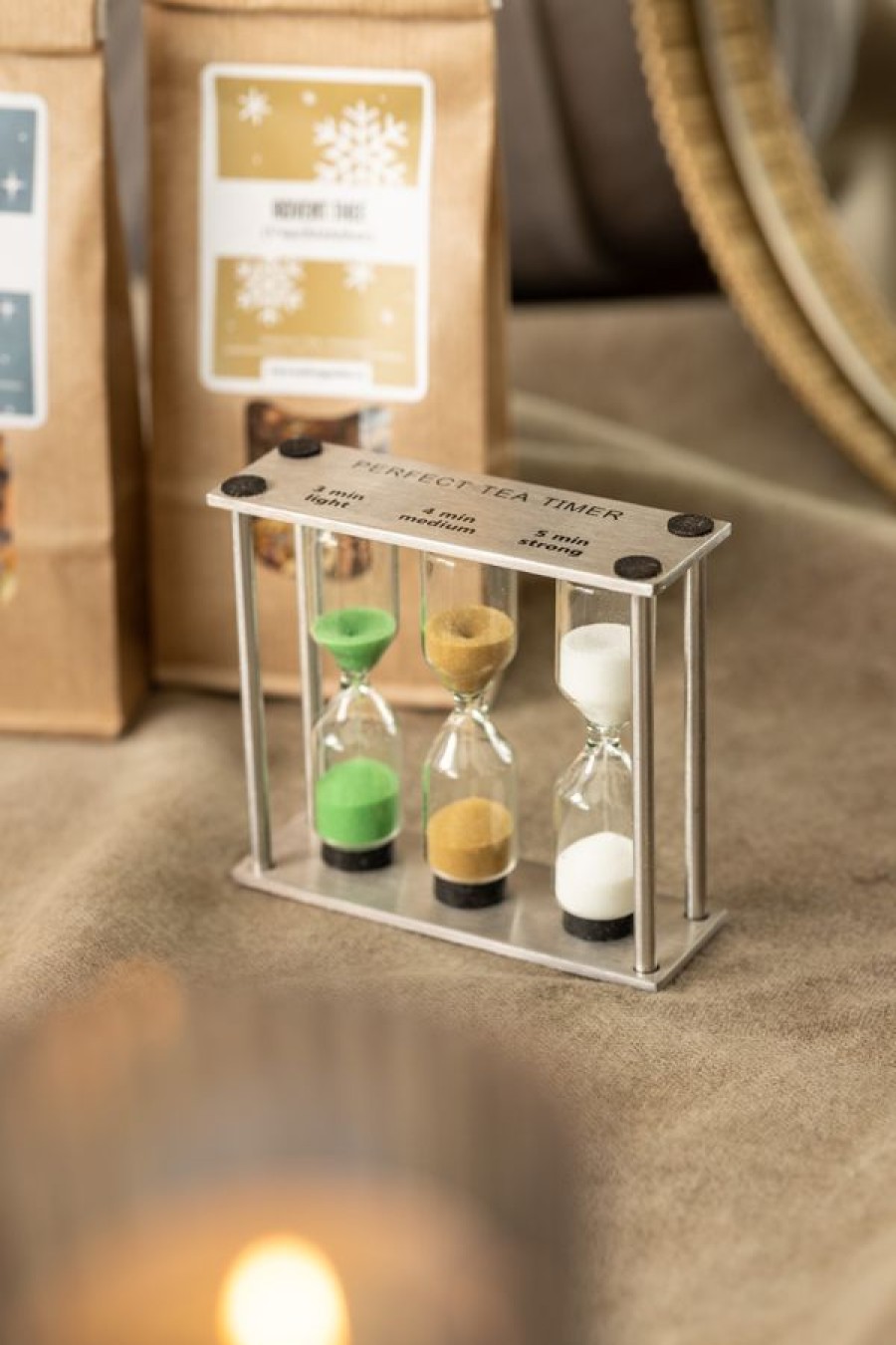 Theepakket Van Bruggen Thee | Cadeaupakket 'Theetijd' 2X 50 Gram Met Tea Timer