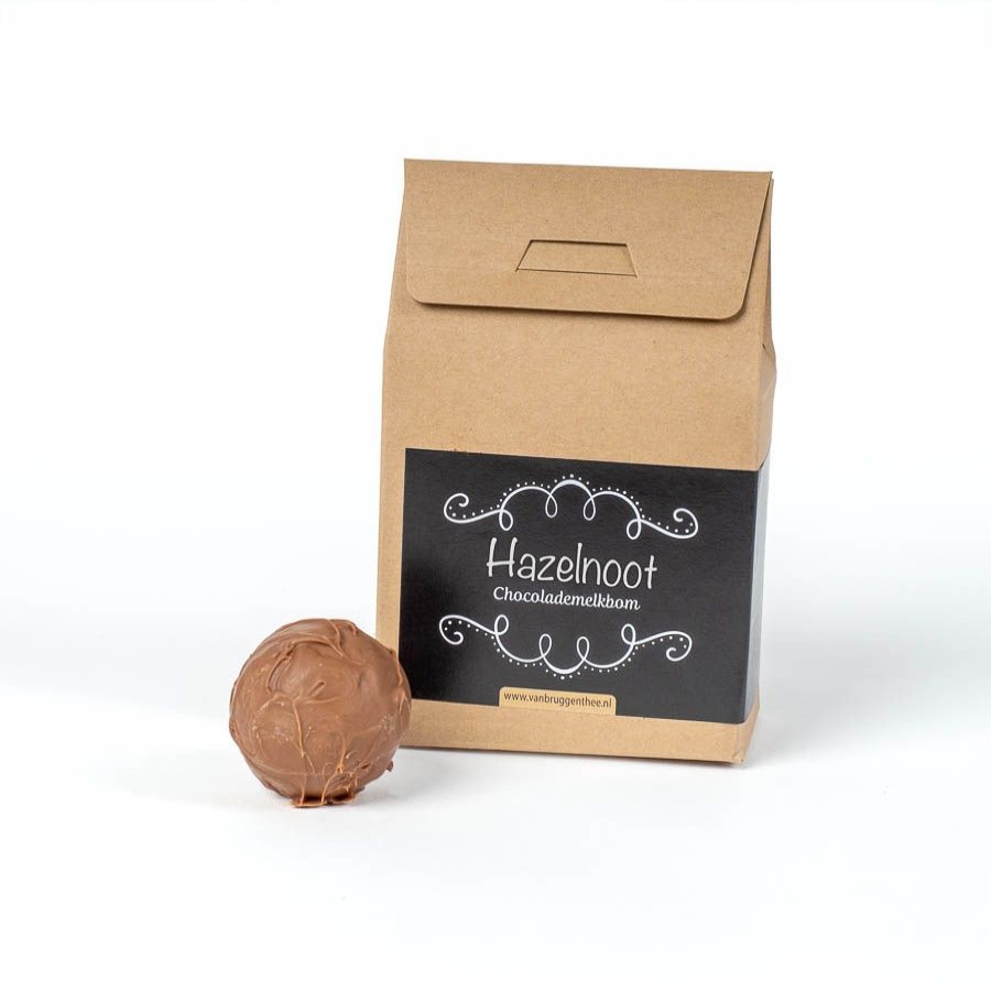 Chocolade Van Bruggen Thee | Chocoladebom Chocolademelkbal Hazelnoot