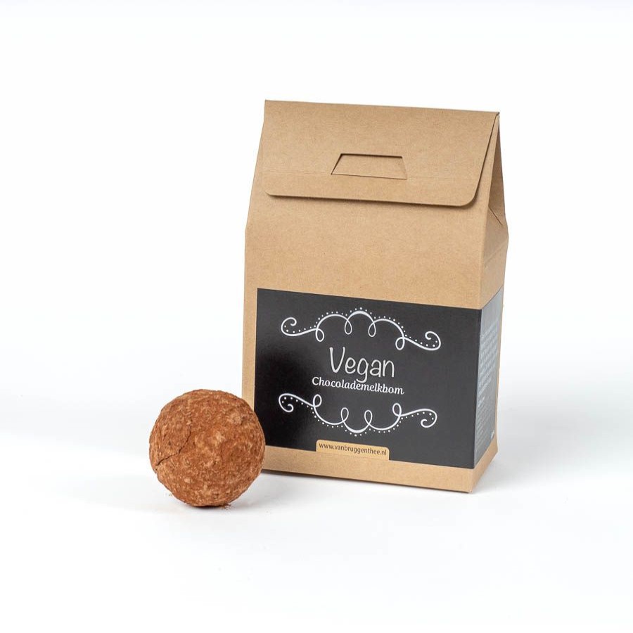 Chocolade Van Bruggen Thee | Chocoladebom Vegan 4 Stuks Chocoladebom Vegan