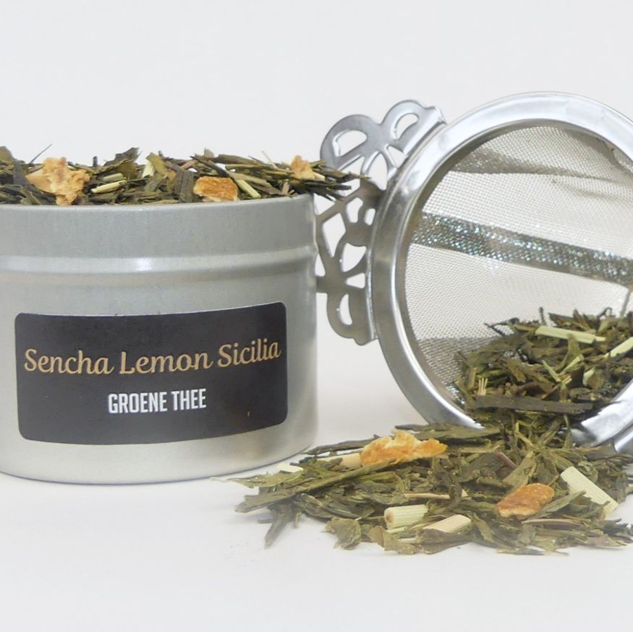 Losse Thee Van Bruggen Thee Lente Thee | Sencha Lemon Sicilia - Groene Thee