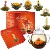 Theebloemen Van Bruggen Thee | Geschenkset: Theepot + Theebloemen Set Rood