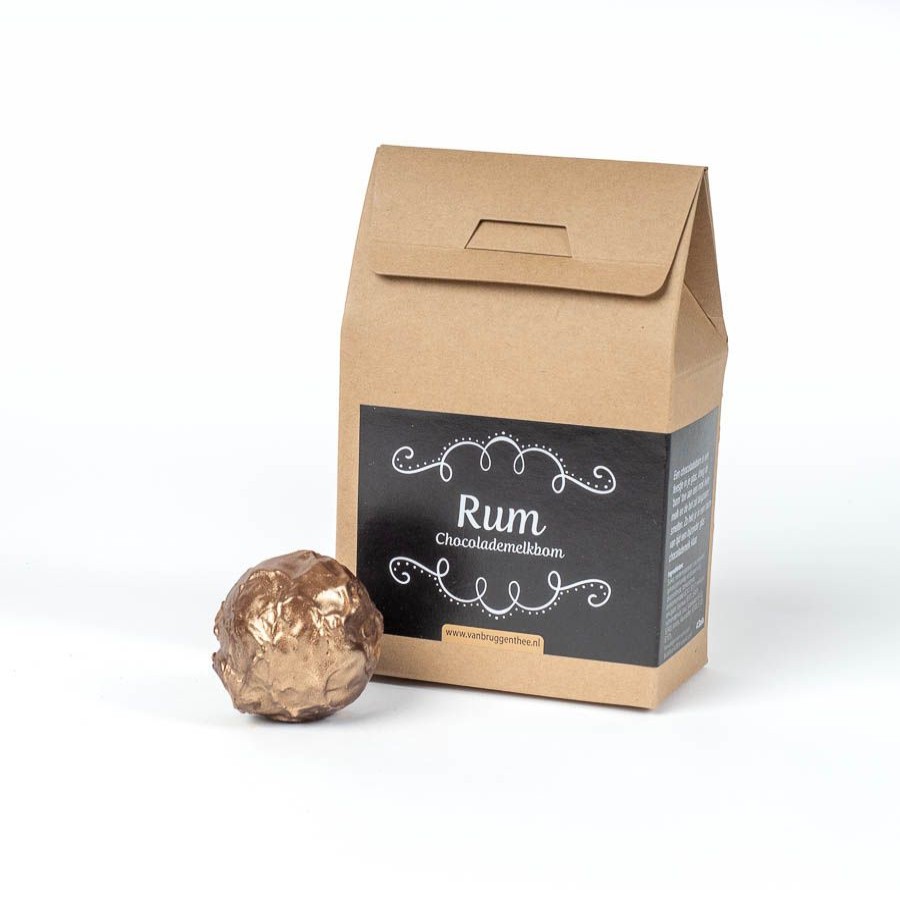 Chocolade Van Bruggen Thee | Chocoladebom Rum 4 Stuks